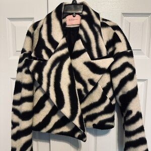 Wool zebra jacket, excellent quality
